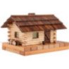 Räucher-Lichterhaus Waldhütte - 18 cm