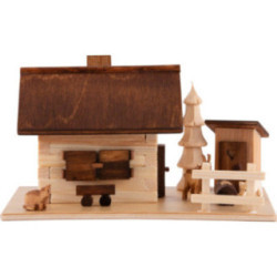 Smoking Hut - Adventure Farm - 12 cm / 4.7 inch
