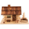 Smoking Hut - Lake House with LED - 12 cm / 4.7 inch