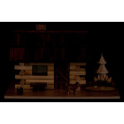 Smoking Hut - Lake House with LED - 12 cm / 4.7 inch