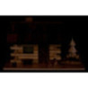 Smoking Hut - Lake House with LED - 12 cm / 4.7 inch