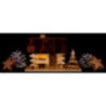 Smoking Hut - Lake House with LED - 12 cm / 4.7 inch