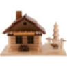 Traditionelles Rauchaus "Gasthaus zur wilden Sau" mit LED - 12 cm