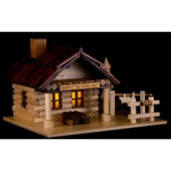 Smoking Hut - Restaurant "Zur wilden Sau" with LED - 12 cm / 4.7 inch