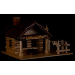 Smoking Hut - Restaurant "Zur wilden Sau" with LED - 12 cm / 4.7 inch