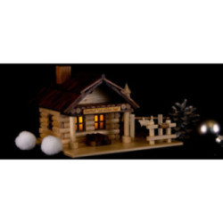 Smoking Hut - Restaurant "Zur wilden Sau" with LED - 12 cm / 4.7 inch
