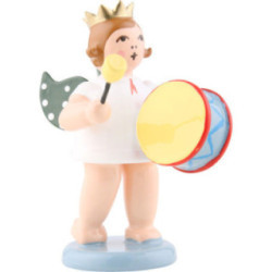 Angel with Crown and Large Drums - 6,5 cm / 2.5 inch