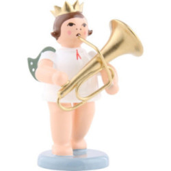 Angel with Crown and Tuba - 6,5 cm / 2.5 inch