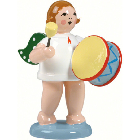 Angel without Crown with Large Drum - 6,5 cm / 2.5 inch
