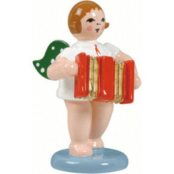 Angel without Crown with Accordion - 6,5 cm / 2.5 inch