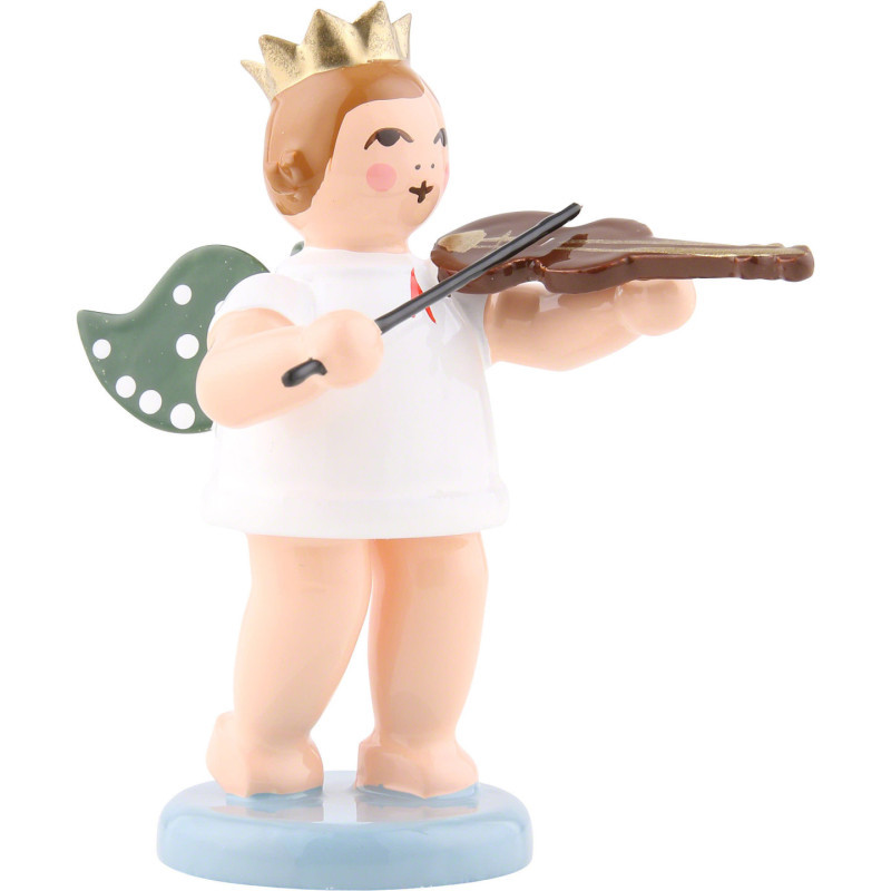Angel with Crown and Viola - 6,5 cm / 2.5 inch