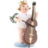Angel with Crown and Double Bass - 6,5 cm / 2.5 inch
