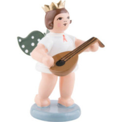Engel mit Krone und Laute - 6,5 cm