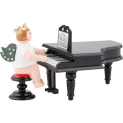 Engel mit Krone am Flügel - 6,5 cm