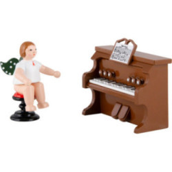 Engel am Harmonium - 6,5 cm