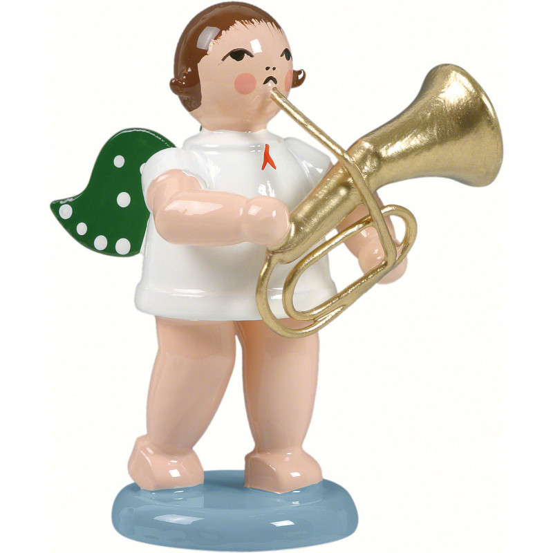 Angel with Tenor Horn - 6,5 cm / 2.5 inch