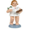 Engel mit Holzblocktrommel - 6,5 cm