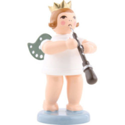 Engel mit Krone und Oboe - 6,5 cm