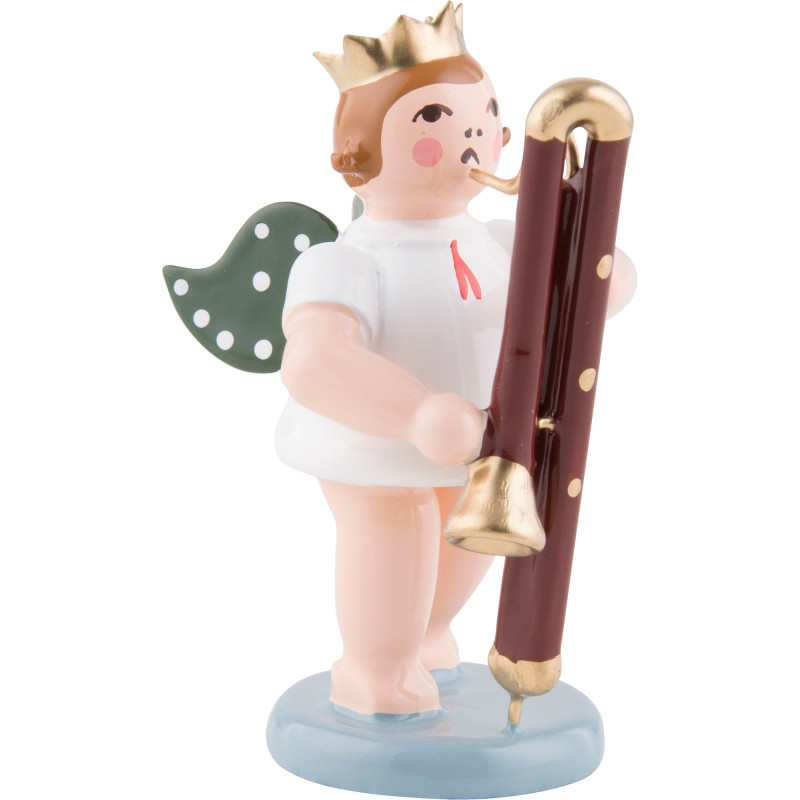 Angel with Crown and Contrabassoon - 6,5 cm / 2.5 inch