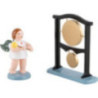 Angel with Double Gong - 6,5 cm / 2.5 inch
