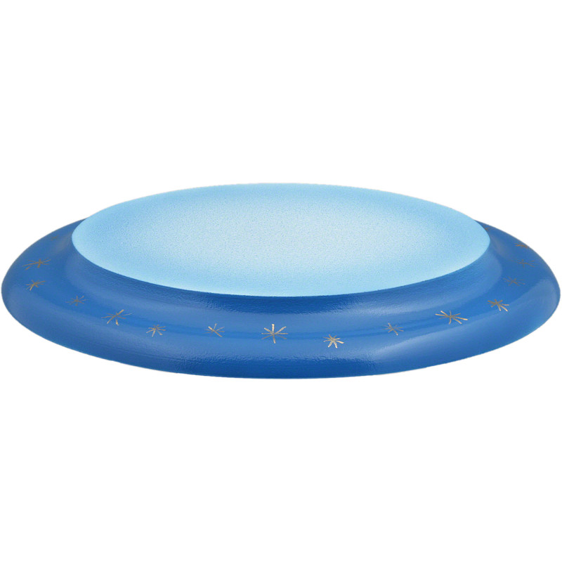 Cloud Oval Blue-White - 21 cm / 8 inch