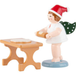 Baker Angel with Hat and Rolling Pin at the Table - 6,5 cm / 2.5 inch