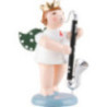 Angel with Crown and Bass Clarinet - 6,5 cm / 2.6 inch