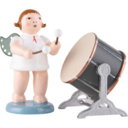 Engel mit großer Orchestertrommel  - 6,5 cm