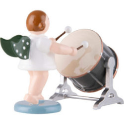 Angel with Big Orchestra Drum - 6,5 cm / 2.6 inch
