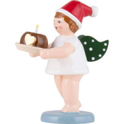 Christmas Angel with Hat and Cake - 6,5 cm / 2.6 inch