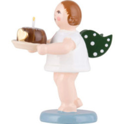 Weihnachtsengel mit Kuchen  - 6,5 cm