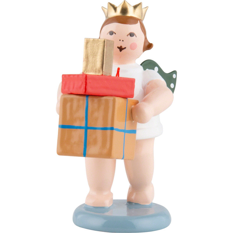 Gift Angel with Crown and Parcels - 6,5 cm / 2.6 inch