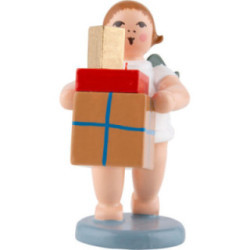 Geschenkeengel mit Paketen - 6,5 cm