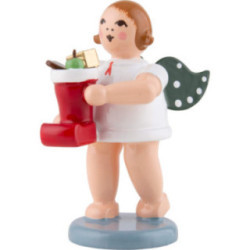 Geschenkeengel mit Nikolausstiefel - 6,5 cm