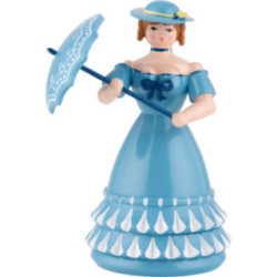 Biedermeier Lady in Blue - 11 cm / 4.3 inch