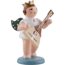 Engel mit Krone und Balalaika - 6,5 cm