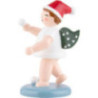 Christmas Angel with Hat and Snowballs - 6,5 cm / 2.6 inch