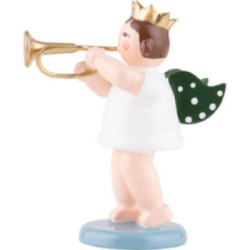 Angel with Crown and Cornet - 6,5 cm / 2.6 inch