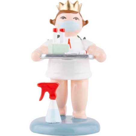 Engel mit Krone und Testset - 6,5 cm