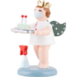 Engel mit Krone und Testset - 6,5 cm