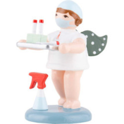 Engel mit Haube und Testset - 6,5 cm