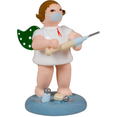 Engel mit Spritze - 6,5 cm