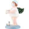 Engel mit Haube und Spritze - 6,5 cm