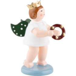 Engel mit Krone und Schellenring - 6,5 cm