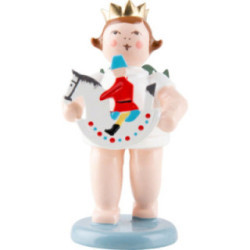 Angel with Crown and Little Rider - 6,5 cm / 2.6 inch