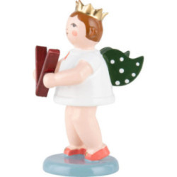 Angel with Crown and Wooden Rattle - 6,5 cm / 2.6 inch