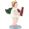Angel with Crown and Wooden Rattle - 6,5 cm / 2.6 inch