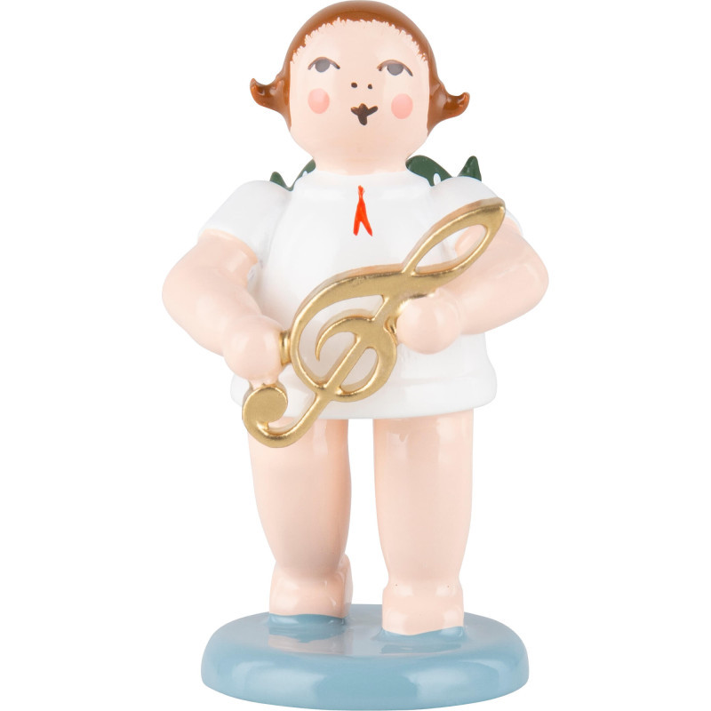Engel mit Notenschlüssel - 6,5 cm