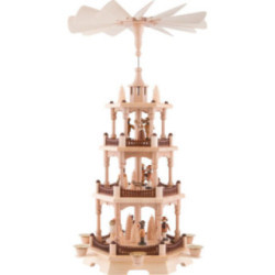 3-stöckige Pyramide Waldleute - 58 cm