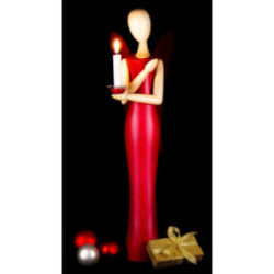 Sternkopf Engel "Red Ruby" - 50 cm